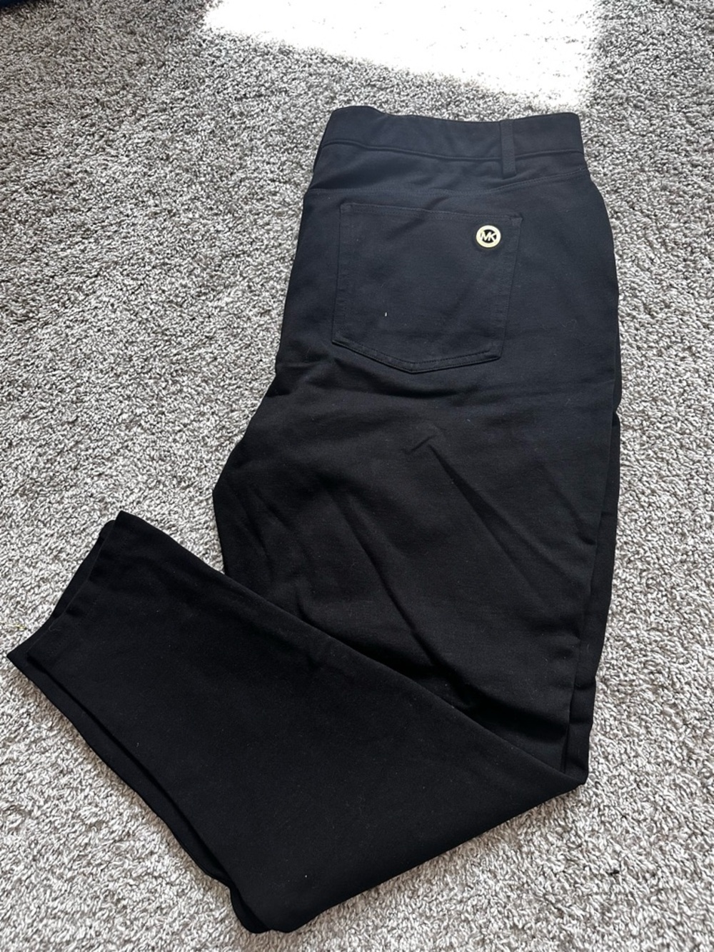 Michael Kors Women’s Black Slim Tapered Knit Pants